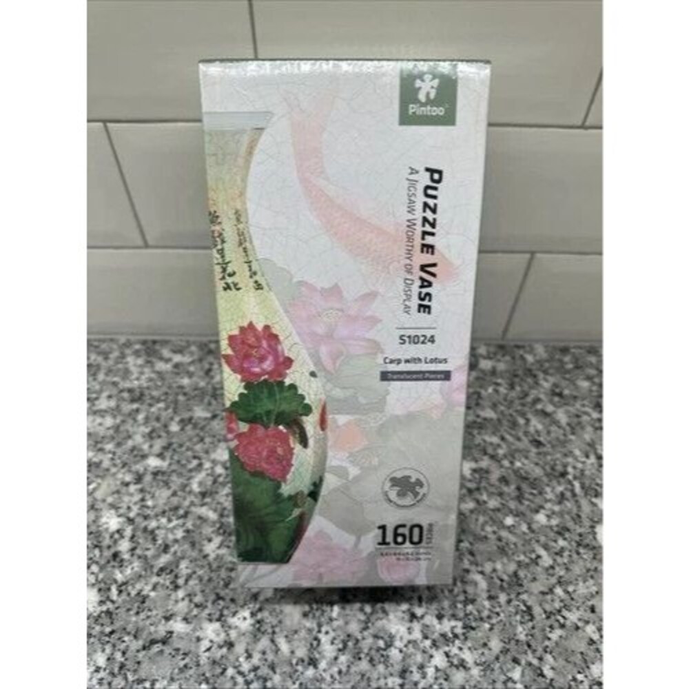 Pintoo 3D Puzzle Vase S1024 Carp With Lotus NIB